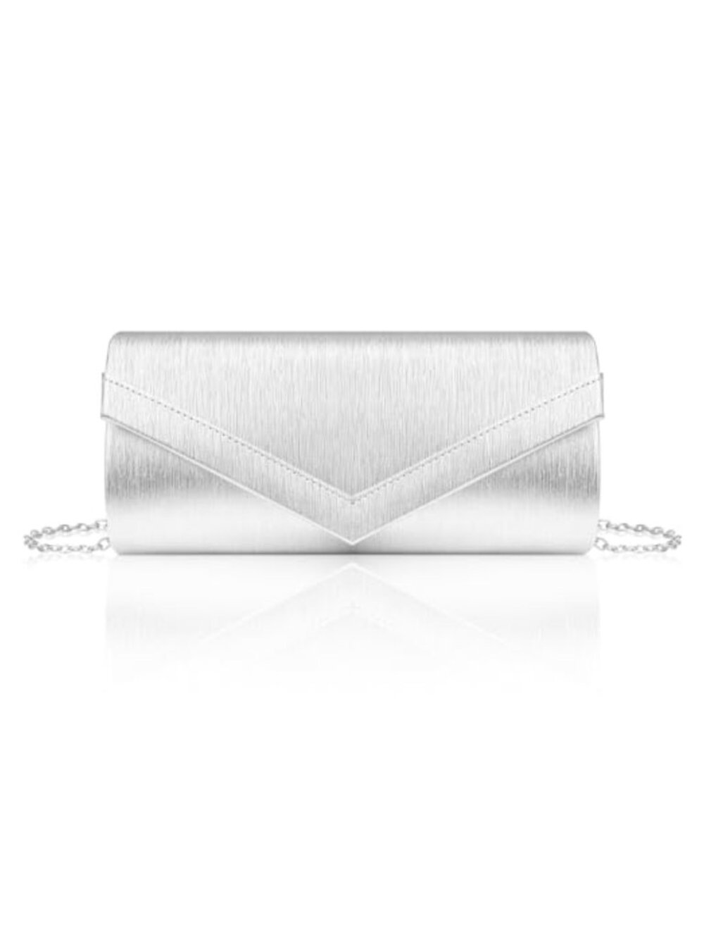 PU Leather Envelope Clutch Purse with Chain Evening Bag for Wedding Cocktail